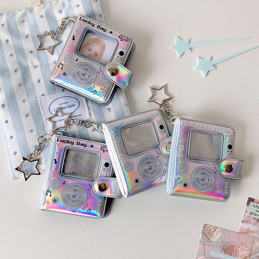 Retro Holographic Vintage Camera Card Holder