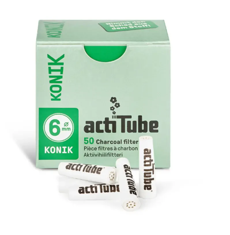 🇩🇪ActiTube - 50pc 6mm Konik Filters 錐形活性碳濾嘴