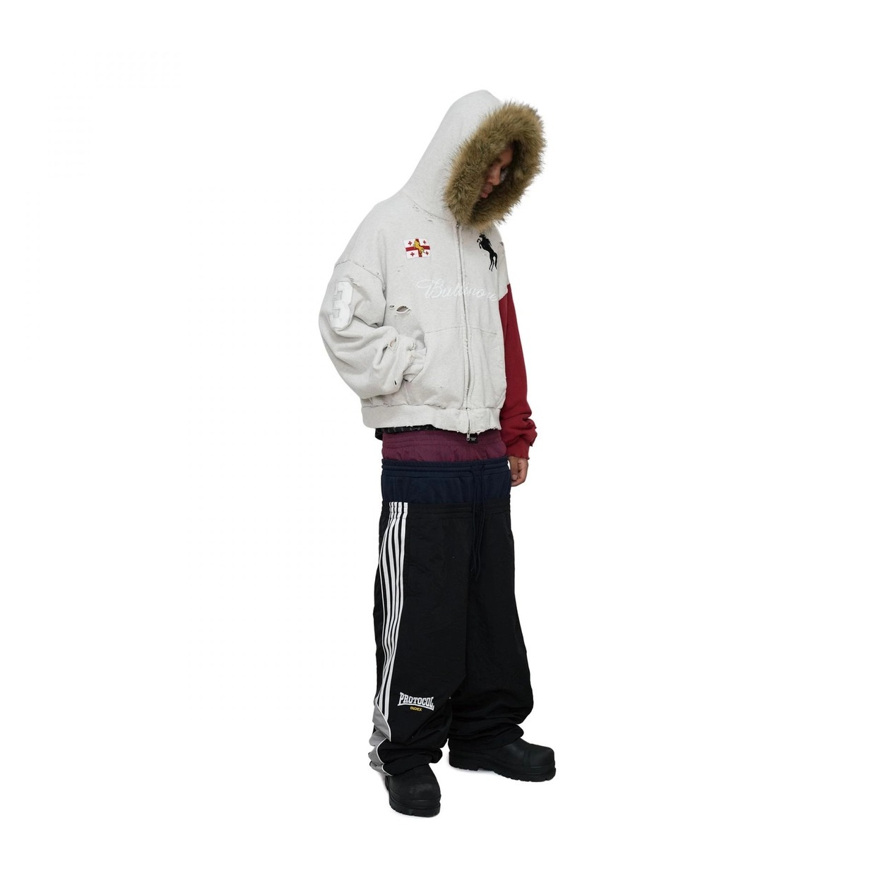 Protocol Index｜Buttivore Fur Lining Zip Hoodie (Oatmeal