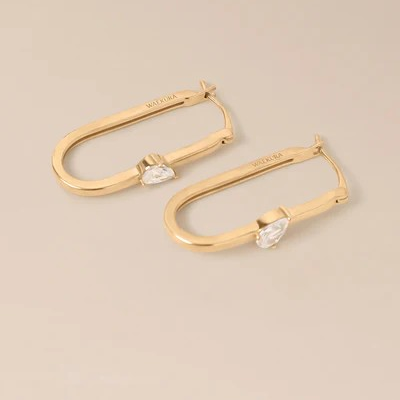 1WK0708-305 WAEKURA Earrings Elsa - Pair Gold (A-LX-E)