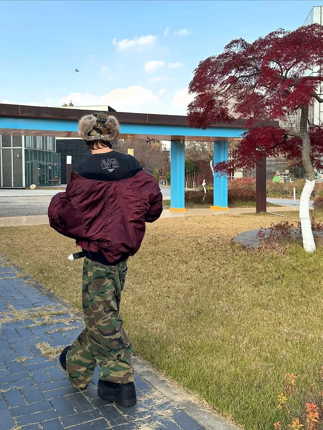 Protocol Index Camo Trooper Cap フライトキャップ Protocol Index CAMO TROOPER CAP - CAMO 毛毛迷彩飛行帽棒球帽老帽