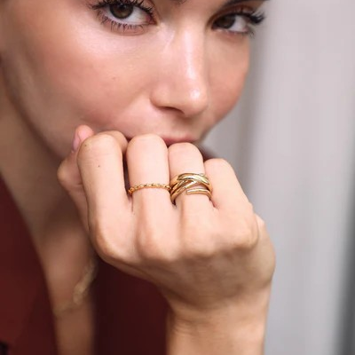 1WK0708-315 WAEKURA Ring Romane Gold (A-LX-E)