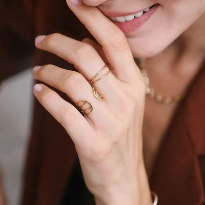 1WK0708-316 WAEKURA Ring Rheane Gold (A-LX-E)