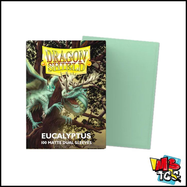 Dragon Shield Standard Size Sleeves (63x88mm) - Clear Eucalyptus MATTE DUAL (100)