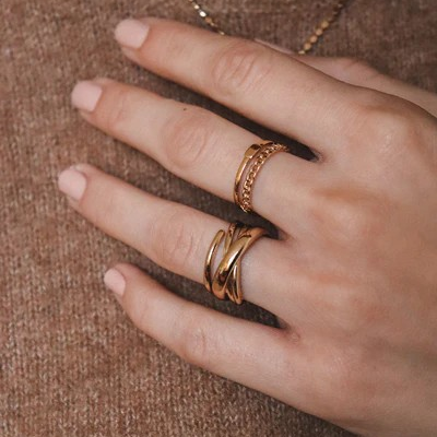 1WK0708-321 WAEKURA Ring Leonie Gold (A-LX-E)