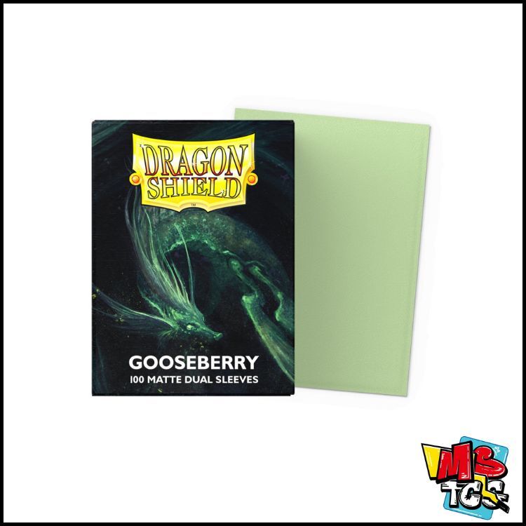 Dragon Shield Standard Size Sleeves (63x88mm) - Clear Gooseberry MATTE DUAL (100)