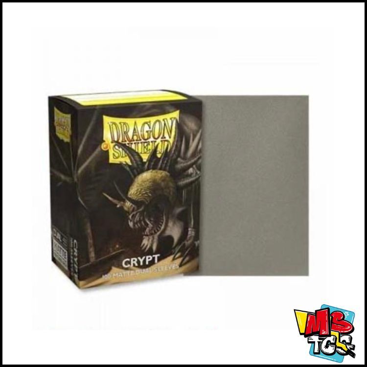 Dragon Shield Standard Size Sleeves (63x88mm) - Clear Crypt MATTE DUAL (100)