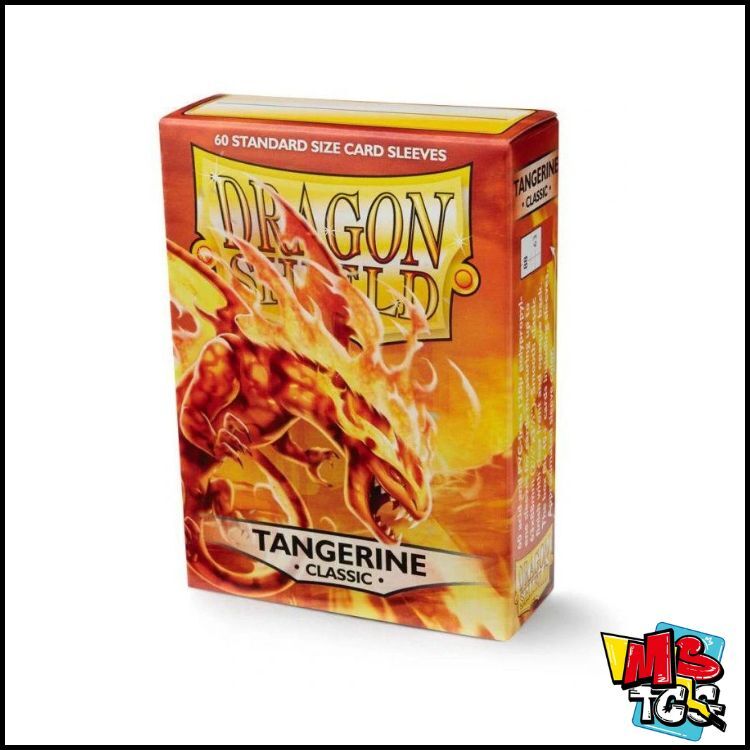 Dragon Shield - Standard Card Sleeves - Tangerine Outer Matte (60)