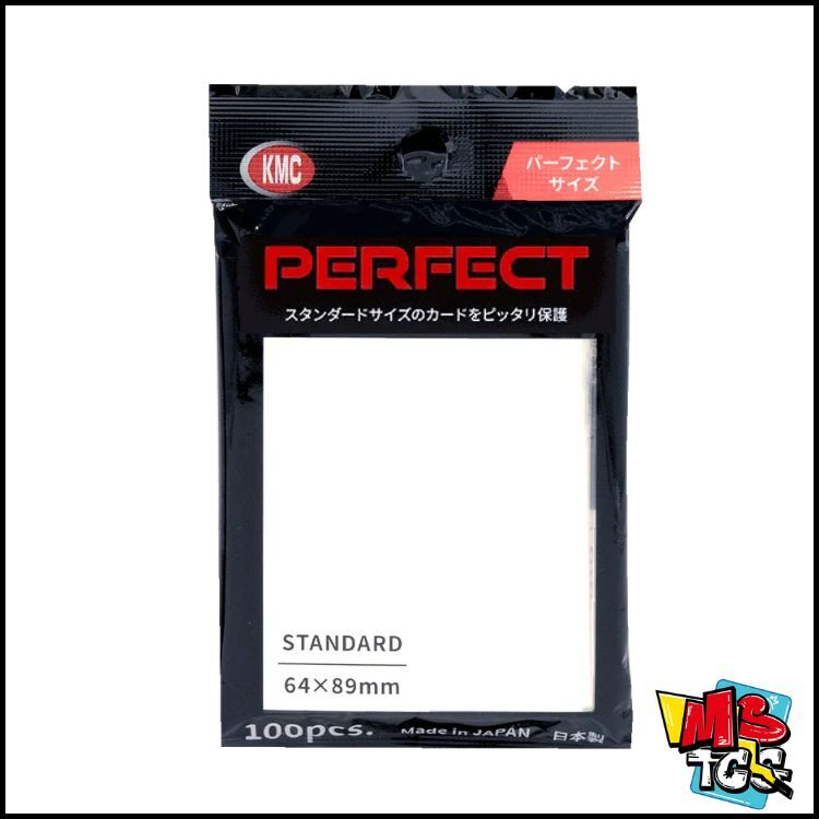 KMC Standard Sleeves - Perfect Size 64x89mm (100pcs) NEW