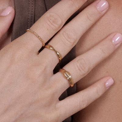 1WK0708-323 WAEKURA Ring Elina Gold (A-LX-E)