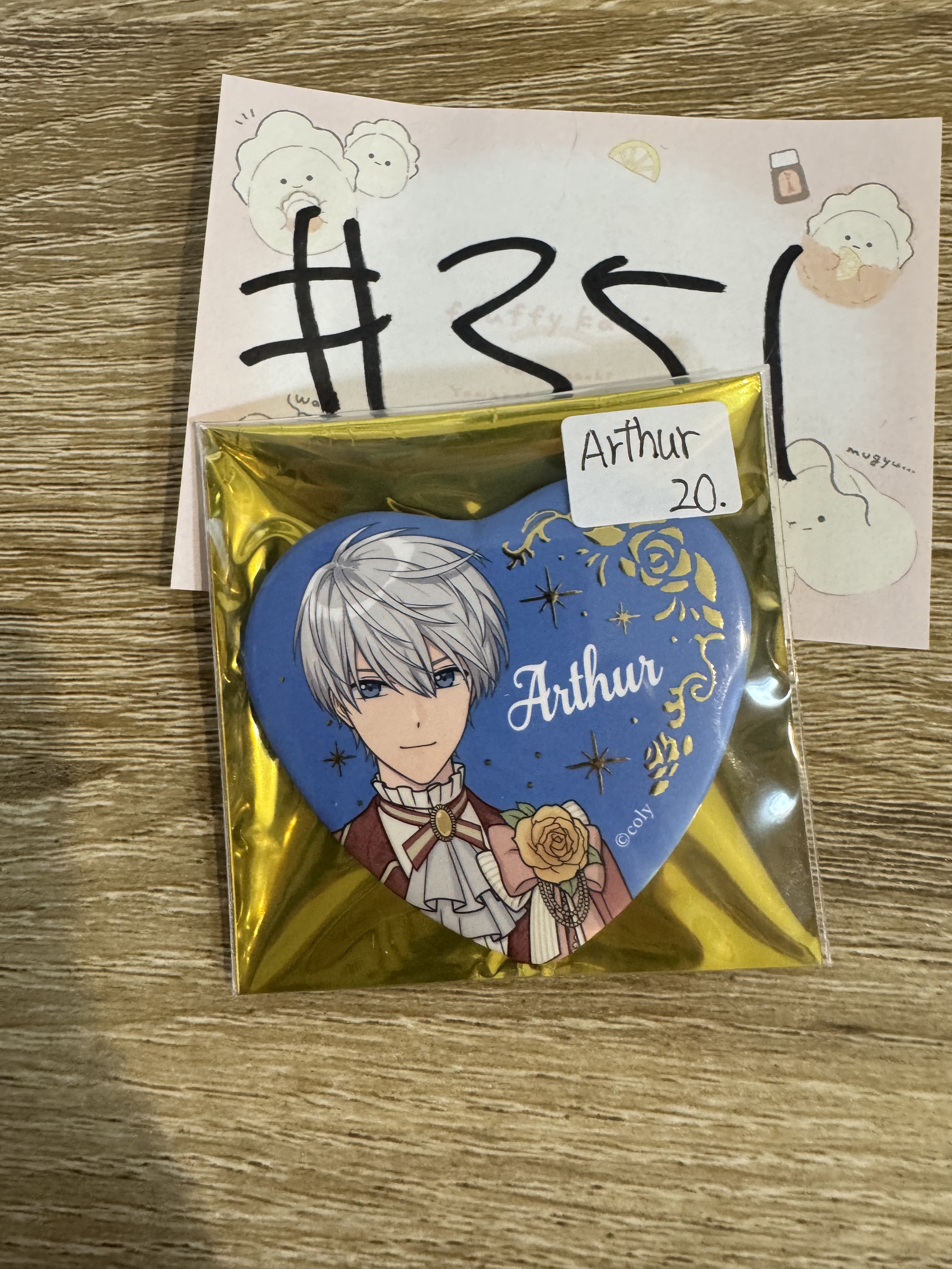 魔法使的約定 ARTHUR 襟章#351