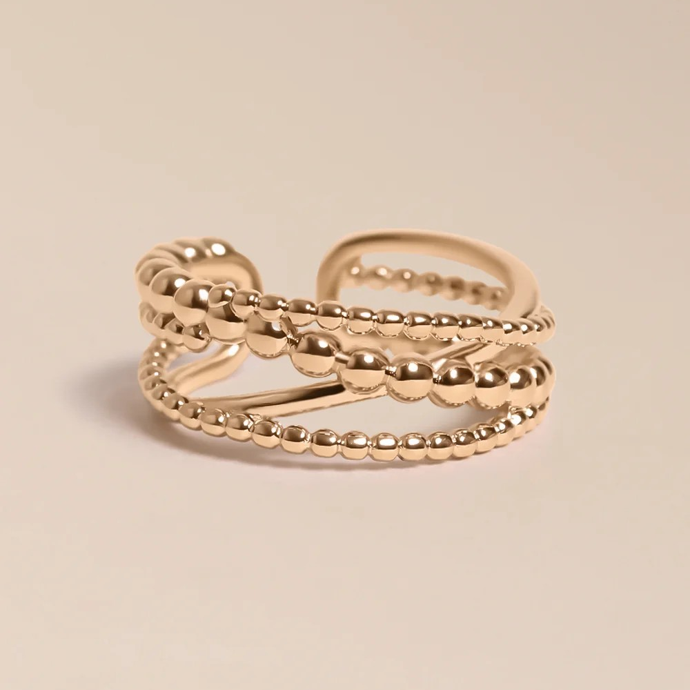 1WK0708-327 WAEKURA Ring Bertille Gold #WK-RFT1103 (A-LX-E)