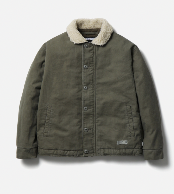 NEIGHBORHOOD FW25 N-1 DECK JACKET | (BLACK / KHAKI)