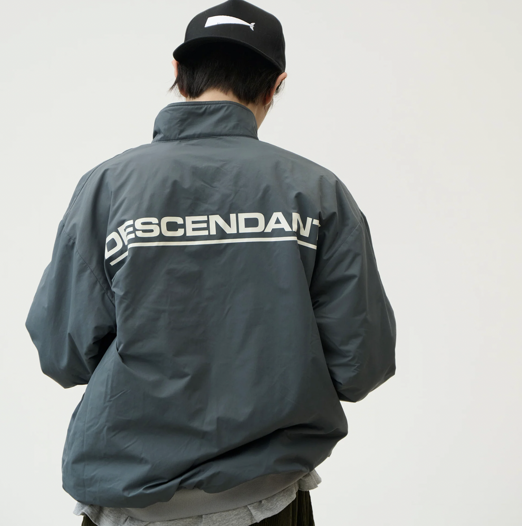 [現貨] DESCENDANT FW25 TIDE HALFZIP JACKET | ( NAVY / GRAY )