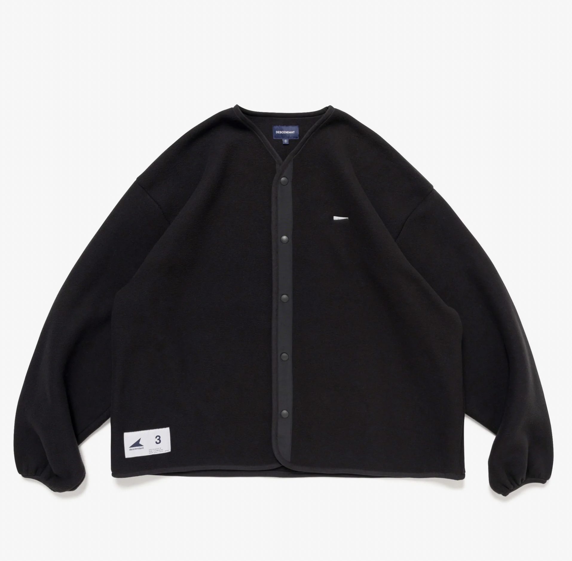 DESCENDANT FW25 KNOT FLEECE CARDIGAN
