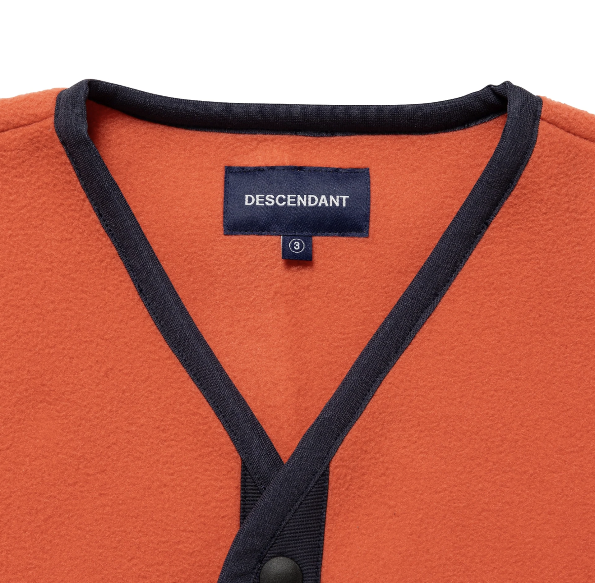 DESCENDANT FW25 KNOT FLEECE CARDIGAN