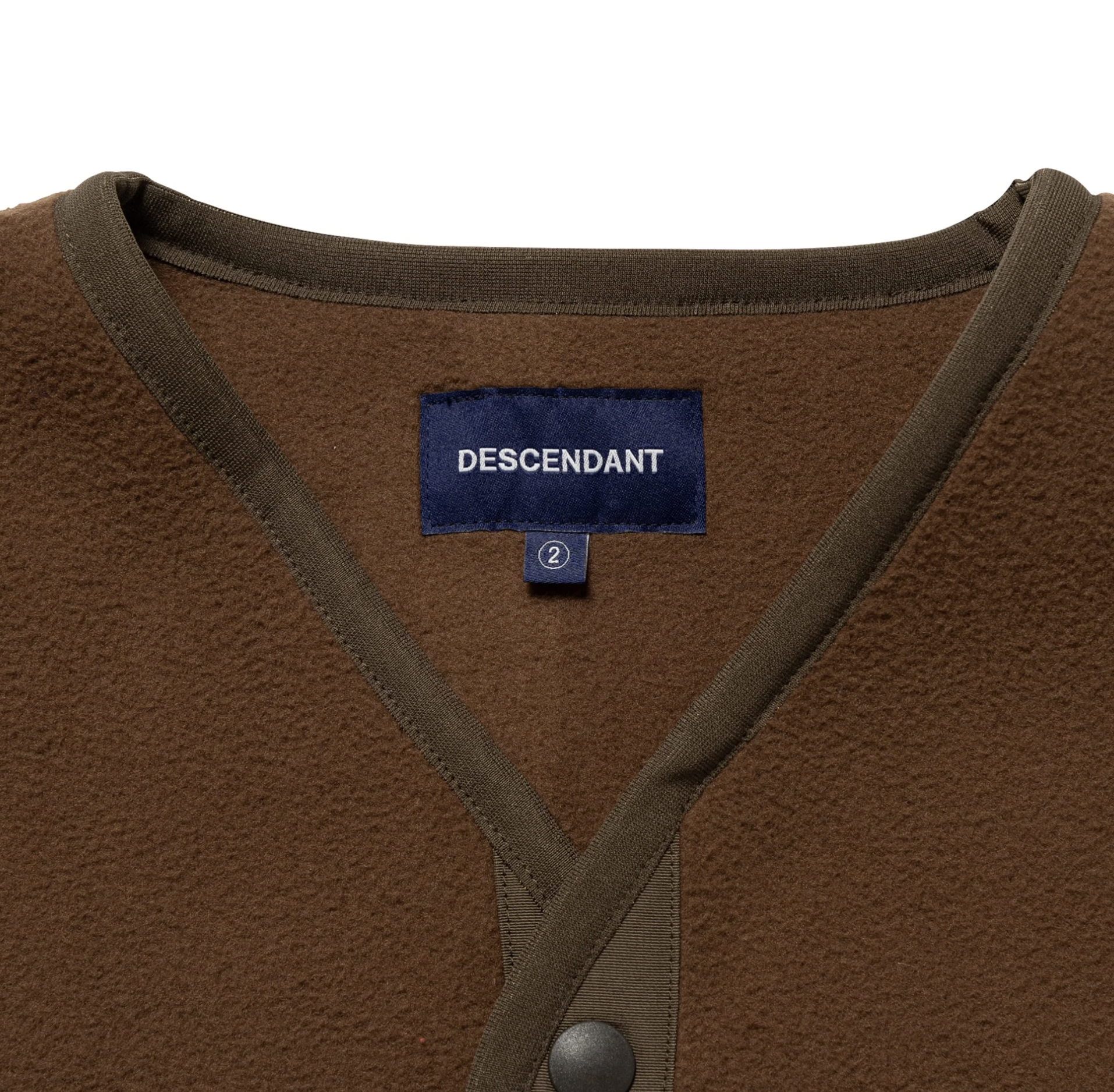 DESCENDANT FW25 KNOT FLEECE CARDIGAN