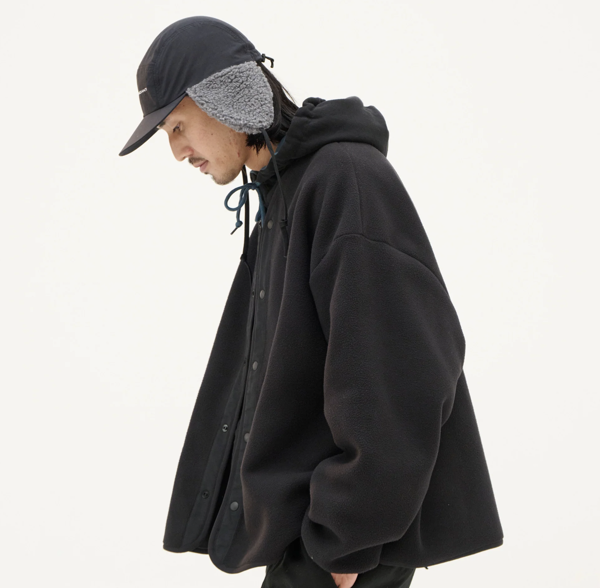 DESCENDANT FW25 KNOT FLEECE CARDIGAN