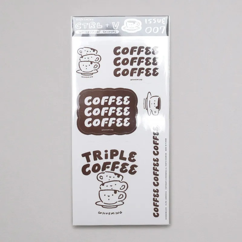 TRiPLE COFFEE「CTRL+V」防水貼紙 issue007｜WHOSMING