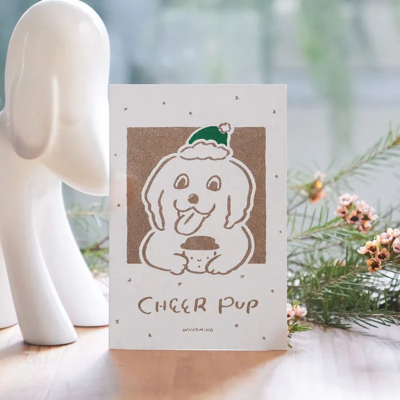 WHOSMiNG「CHEER PUP」聖誕卡片