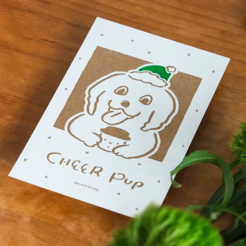 WHOSMiNG「CHEER PUP」聖誕卡片