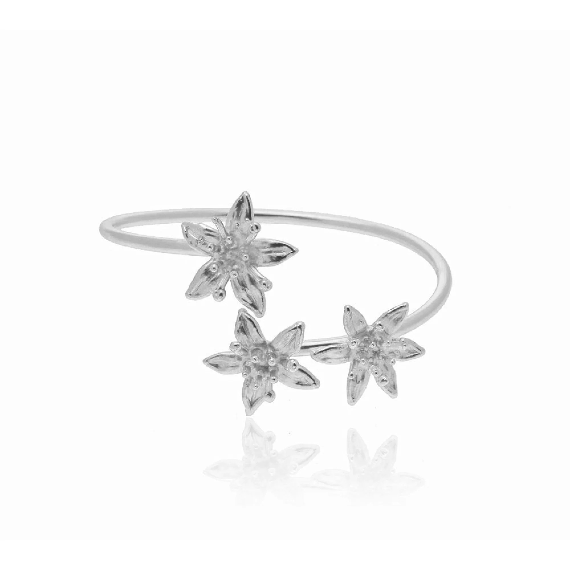 1TA0530-441 [THALLO] Phillis Money Tree Bracelet Statement With Flexible Wire Sterling Silver #s789a (EU)