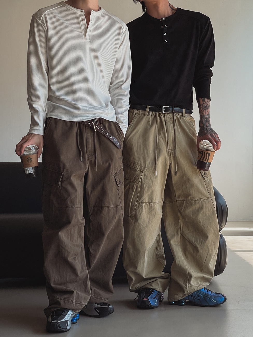 Willy 水洗斜紋工裝褲