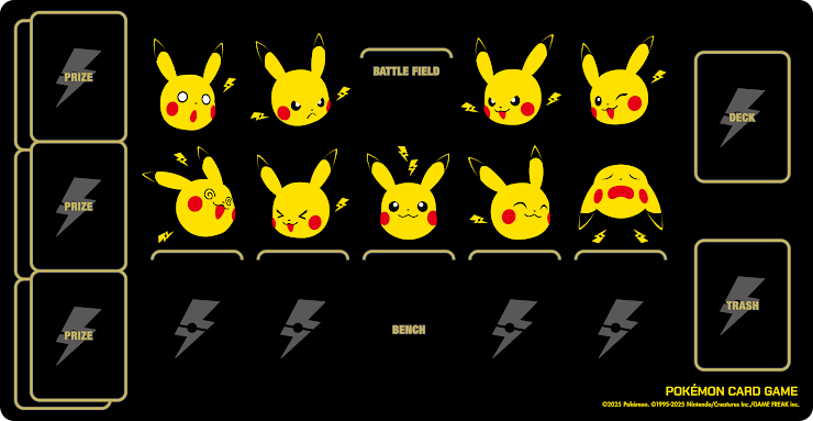 Pokemon Card Game 卡墊 皮卡丘與打雷