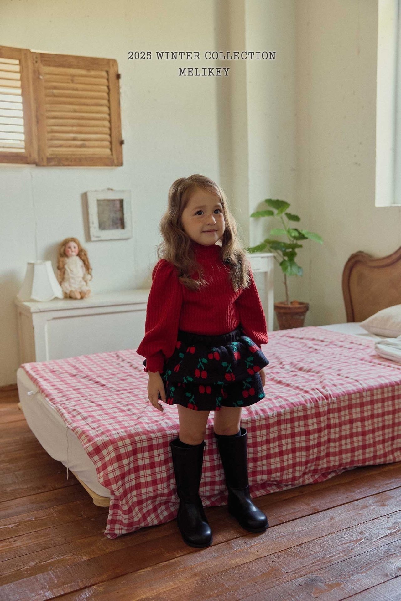 Melikey Cherry Frill Shorts