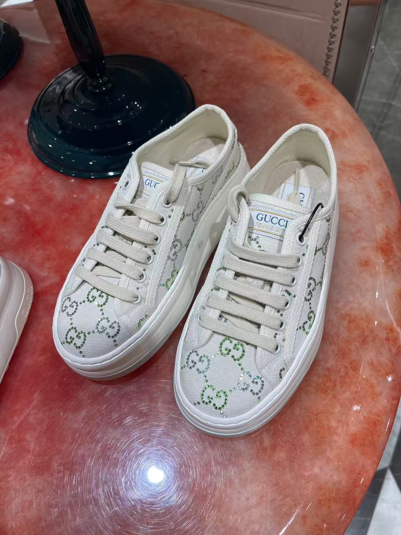 Gucci Tennis Canvas sneakers Cream 810569