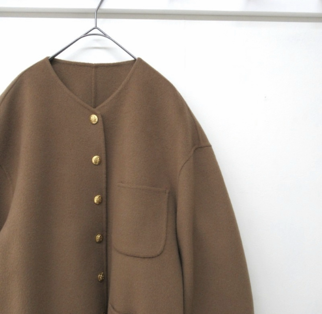 Estell 100%羊毛三口袋外套