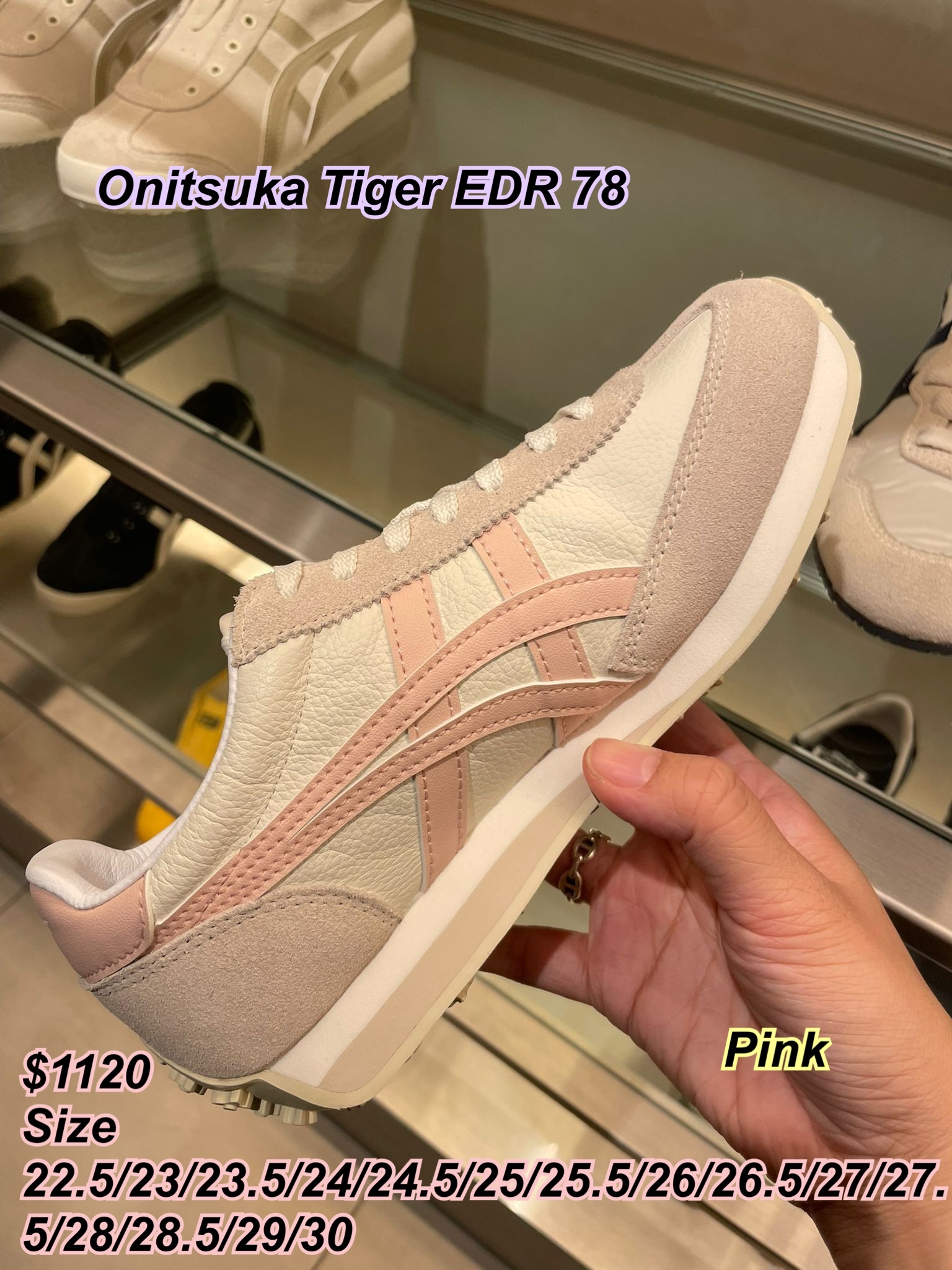 22/11 Onitsuka Tiger EDR 78 粉紅色