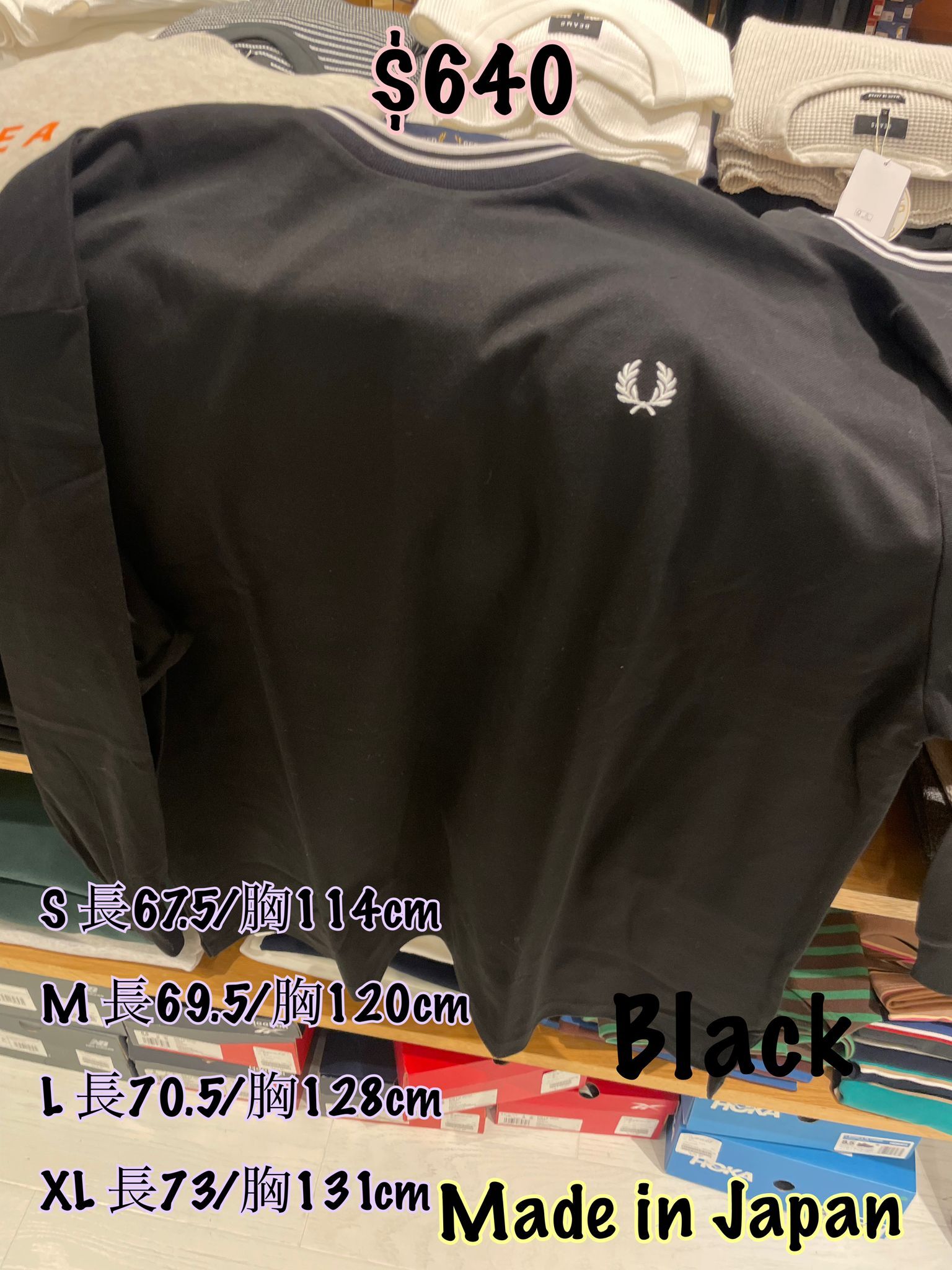 22/11 Beams x Fred Perry 日本製長袖圓領上衣 /3 色