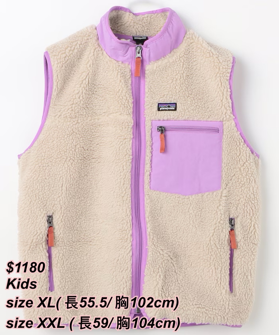 22/11 熱賣GD 同款patagonia 童裝背心外套/2 色