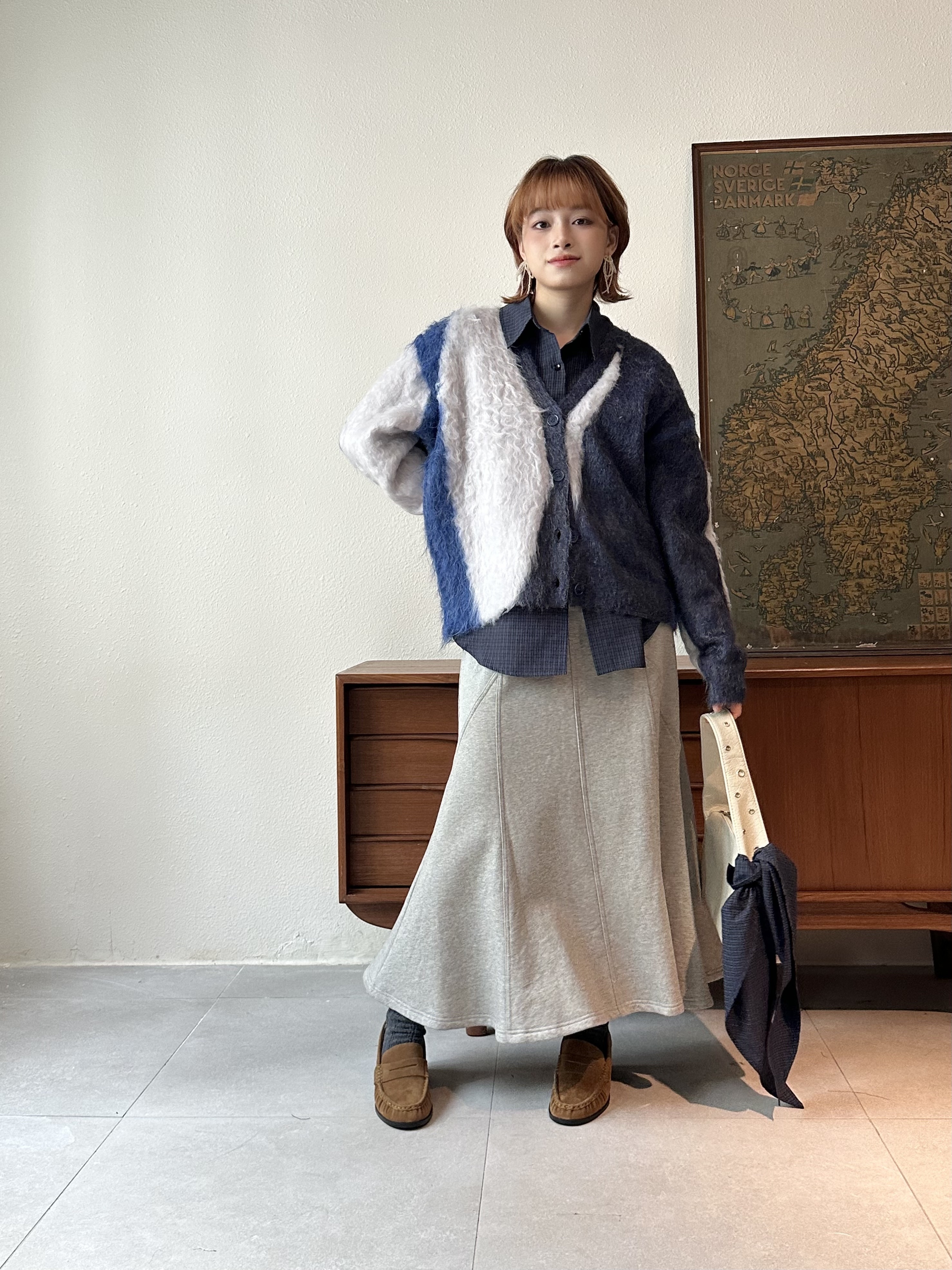 三角巾x英式小格子恤 - BL53860