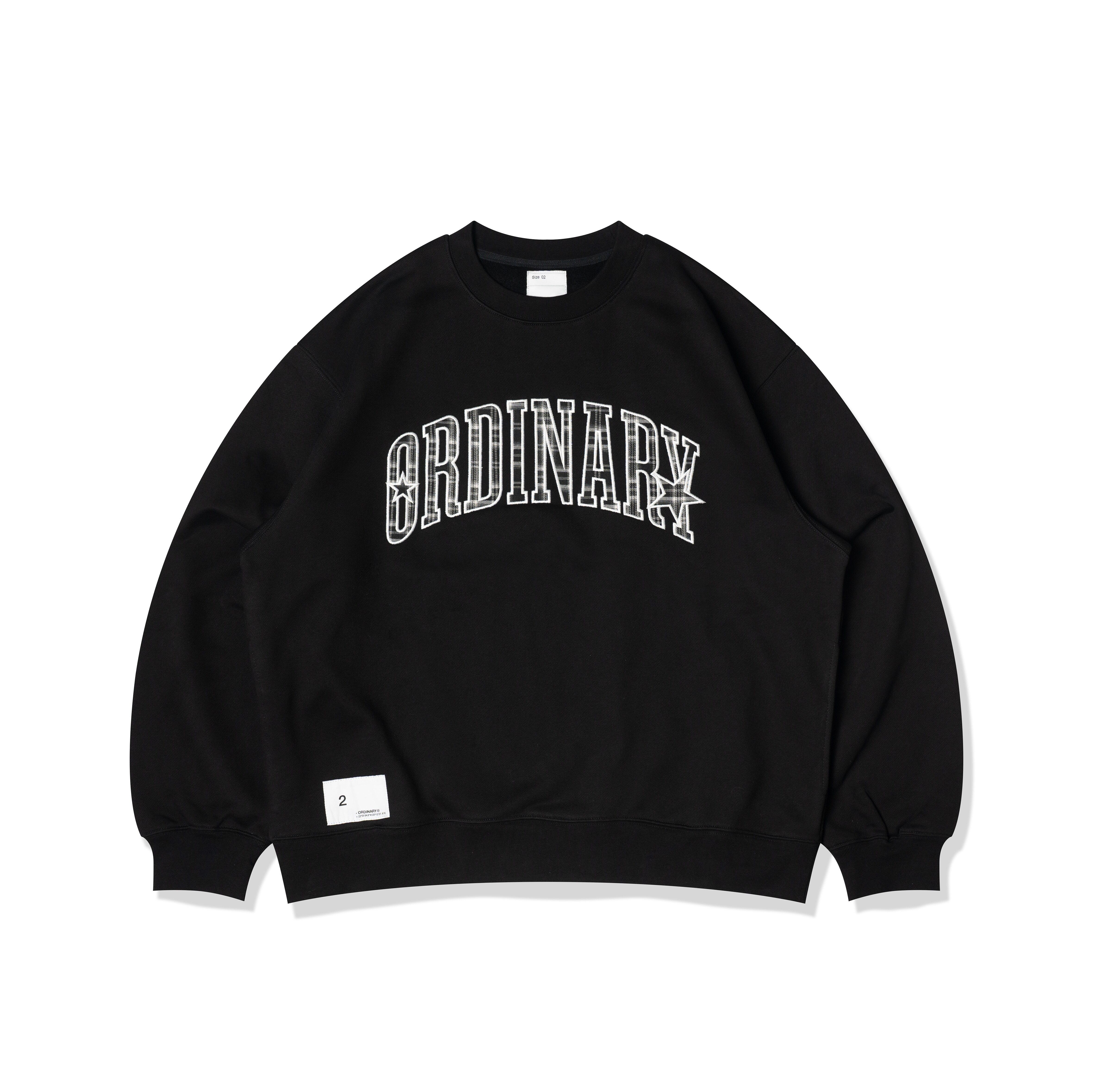 【車庫服飾】ORDINARY STAR PLAID SWEATSHIRT