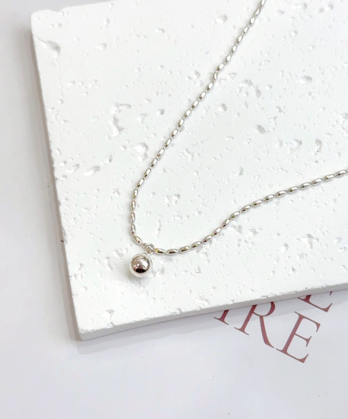 有球必應|純銀米珠項鍊