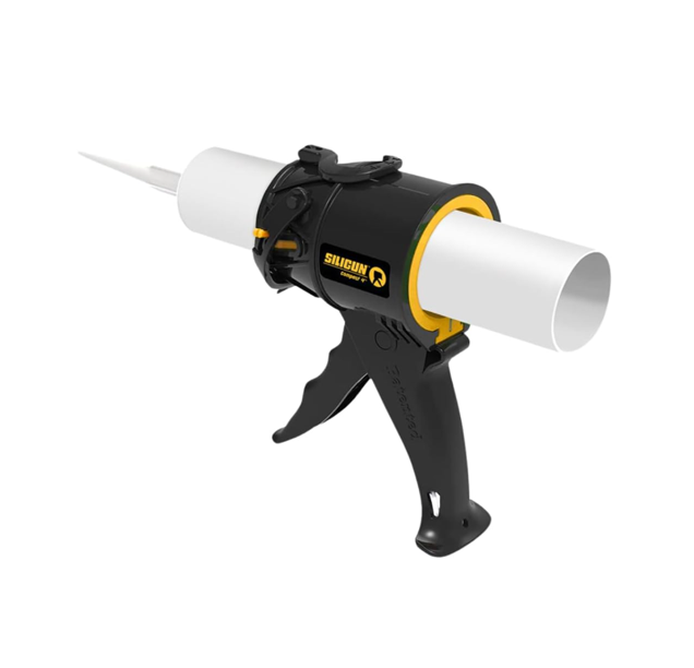 "SILIGUN" 4" 黑色ABS 塑膠特短型便携式玻璃膠槍 (省位槍)