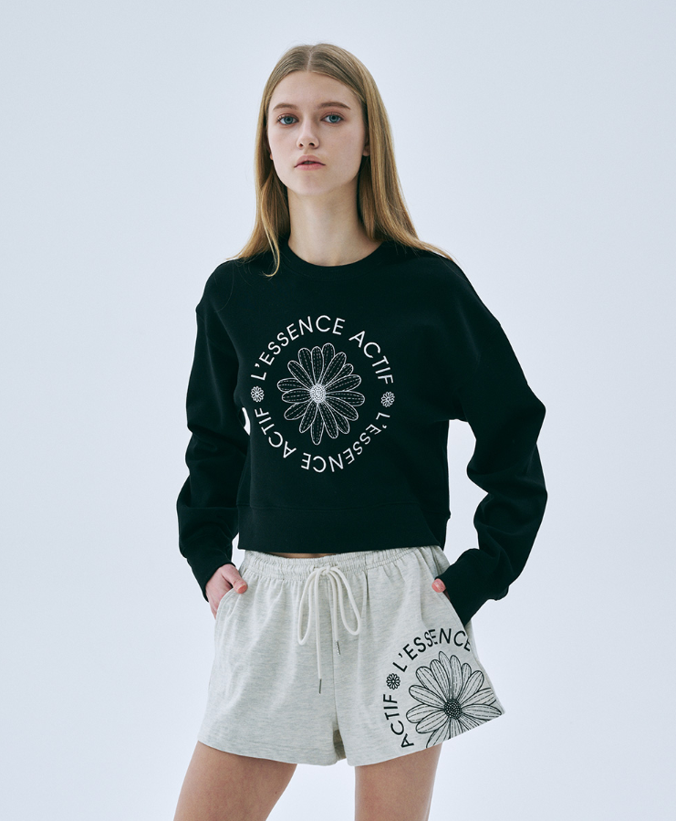 【預購】AKR112203 MARDI CROPPED SWEATSHIRT EMBLEM EMBROIDERED 短款衛衣
