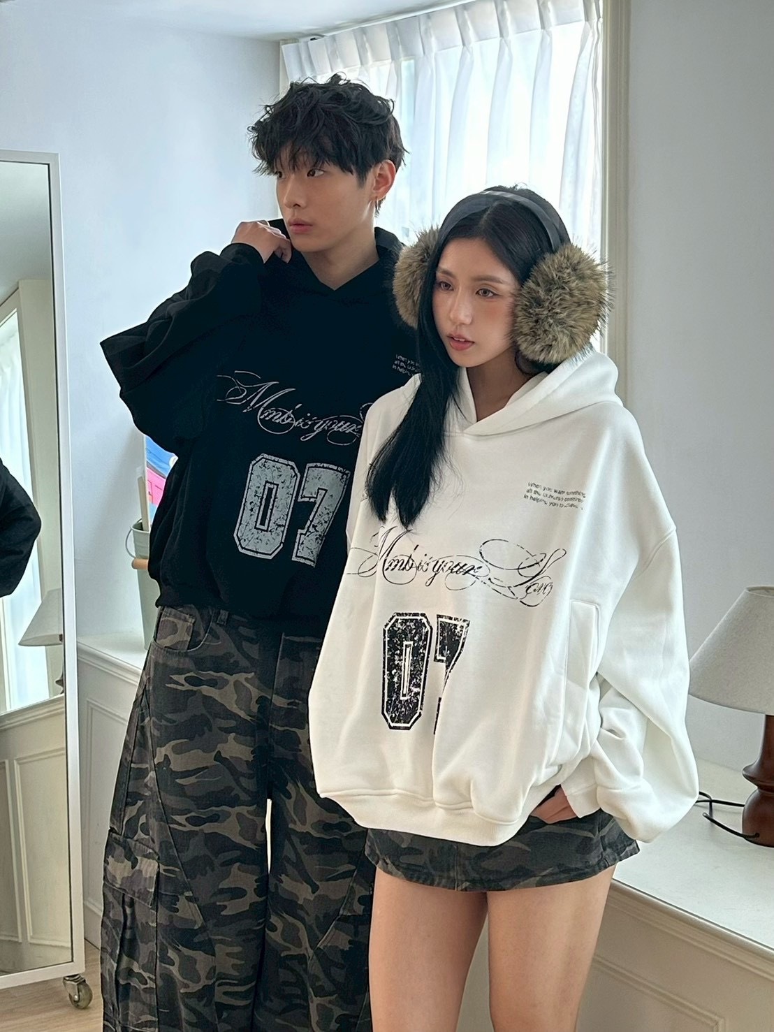 mmb運動風銀狐絨短寬帽t