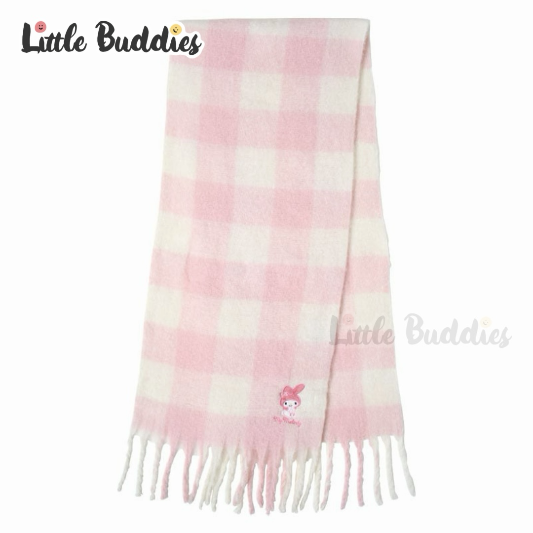 日本 Sanrio 冬日系列 格仔頸巾