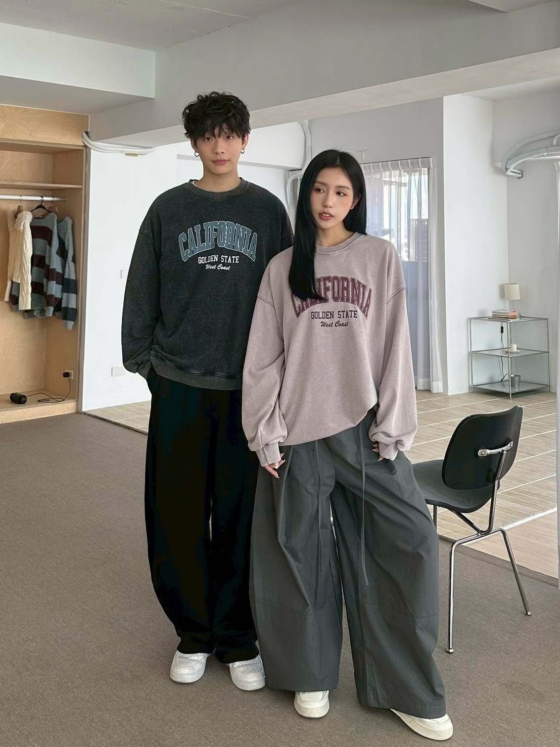 美式重工水洗大學tee