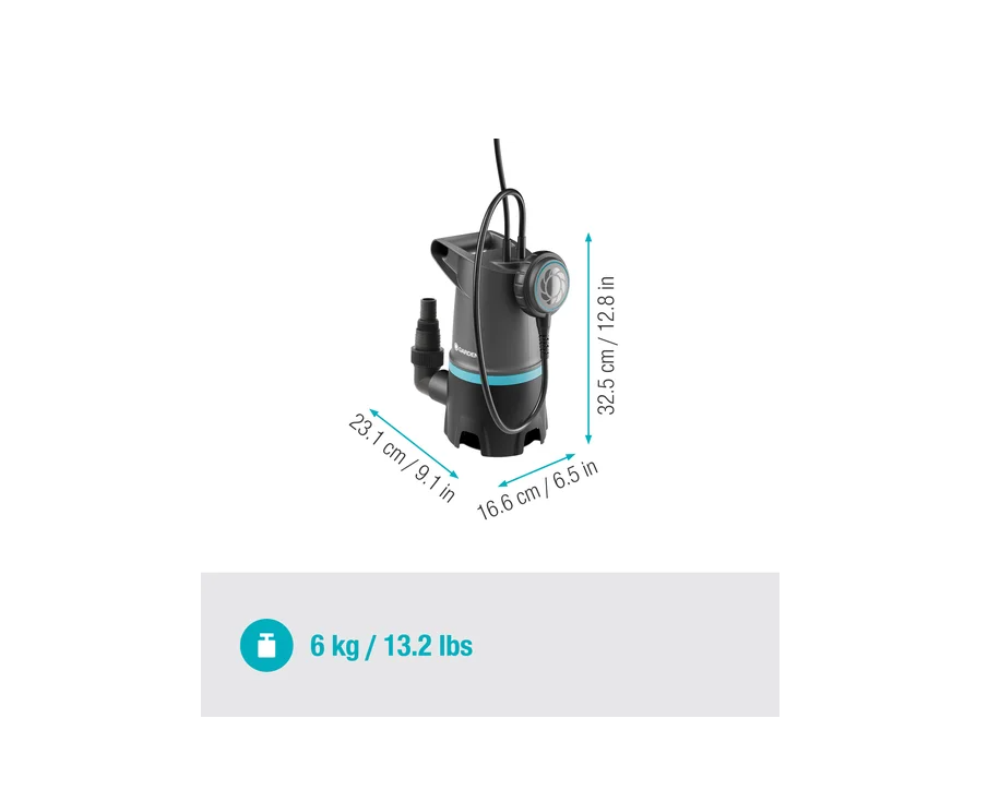 "GARDENA" 德國550W 污水 潛水泵(浮球式開關)(9m揚程-)