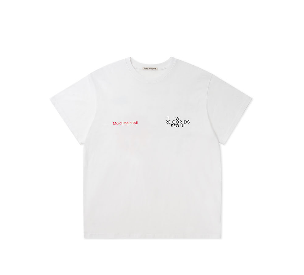 【韓國預購】AKR112205 MARDI UNISEX TSHIRT MARDI MERCREDI | TW RECORDS 男女同款短袖上衣