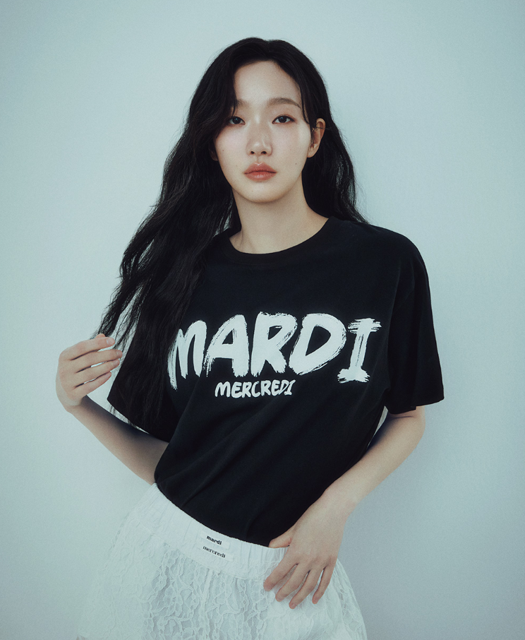 【韓國預購】AKR112208 MARDI TSHIRT BRUSH LOGO CONTRAST 短袖上衣