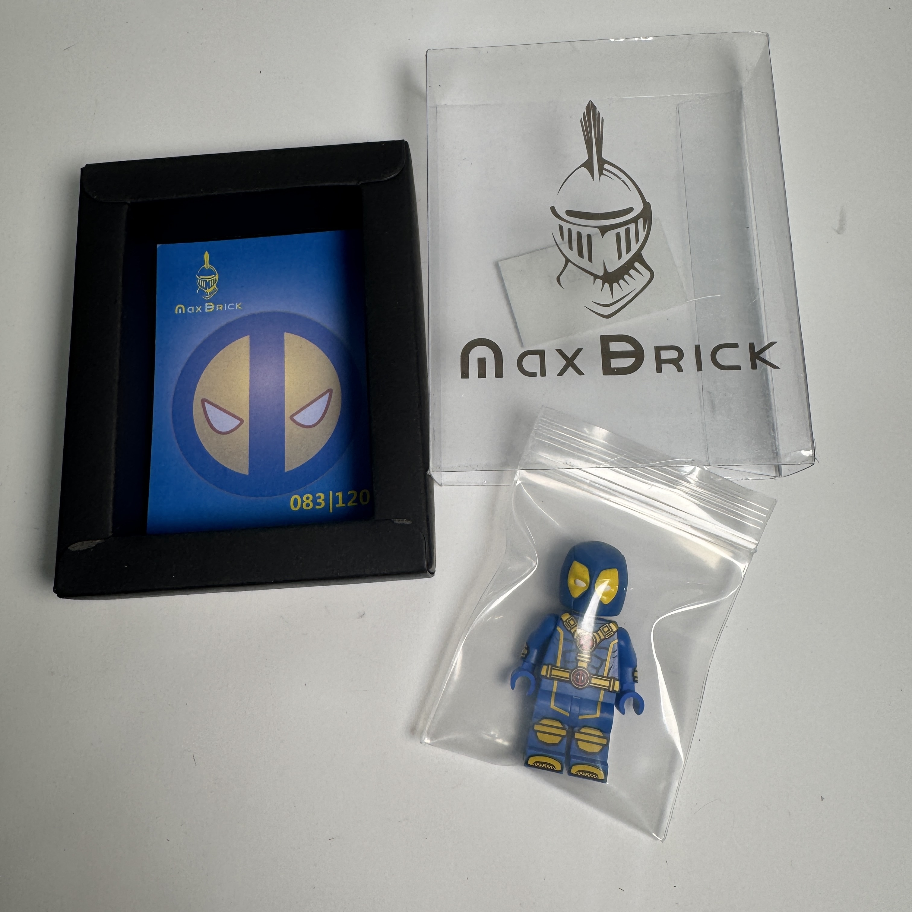 [MaxBRICK] 死侍 (藍) 展示品