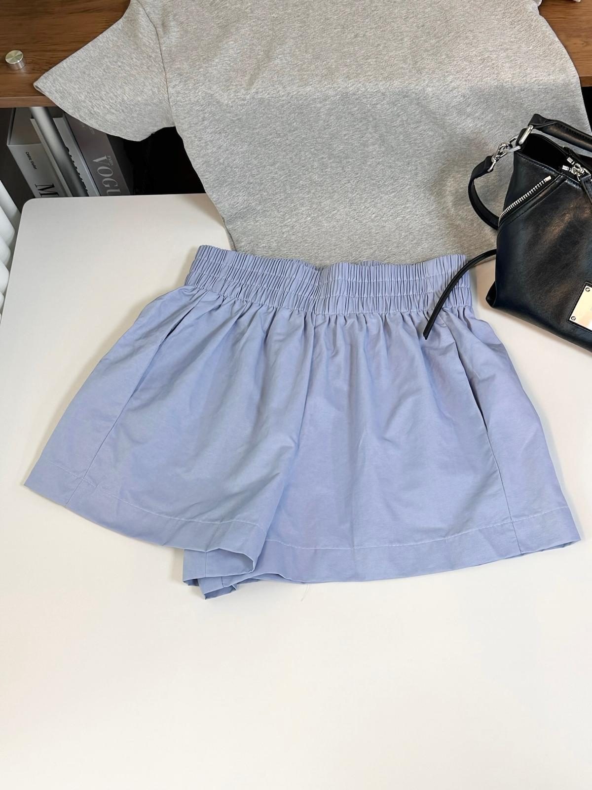 闊闊橡筋短褲(藍色)