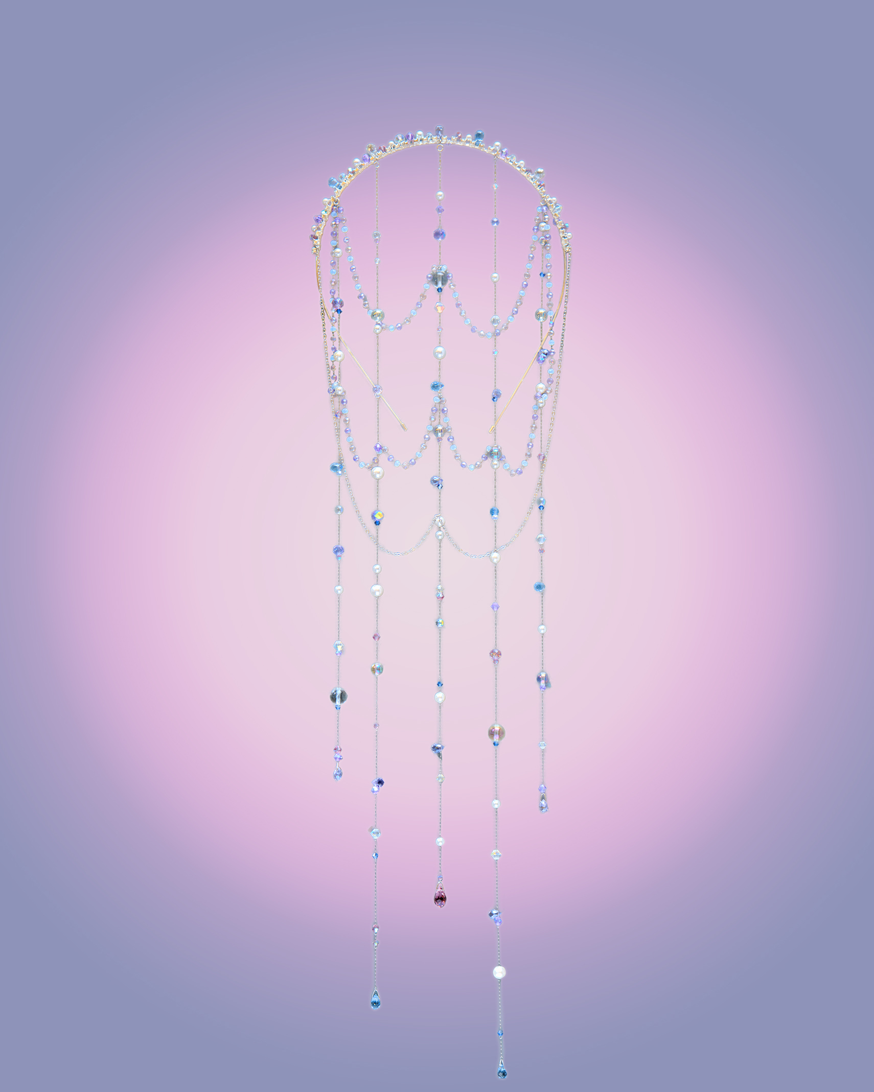 Sky Pillar Metro Fall Crystal Headband