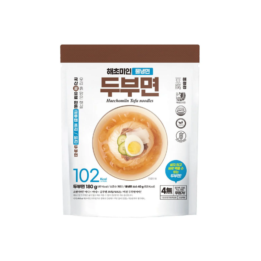 Haechomiin Instant Tofu Noodles with Korean Cold Noodles Sauce (220g) (164302)