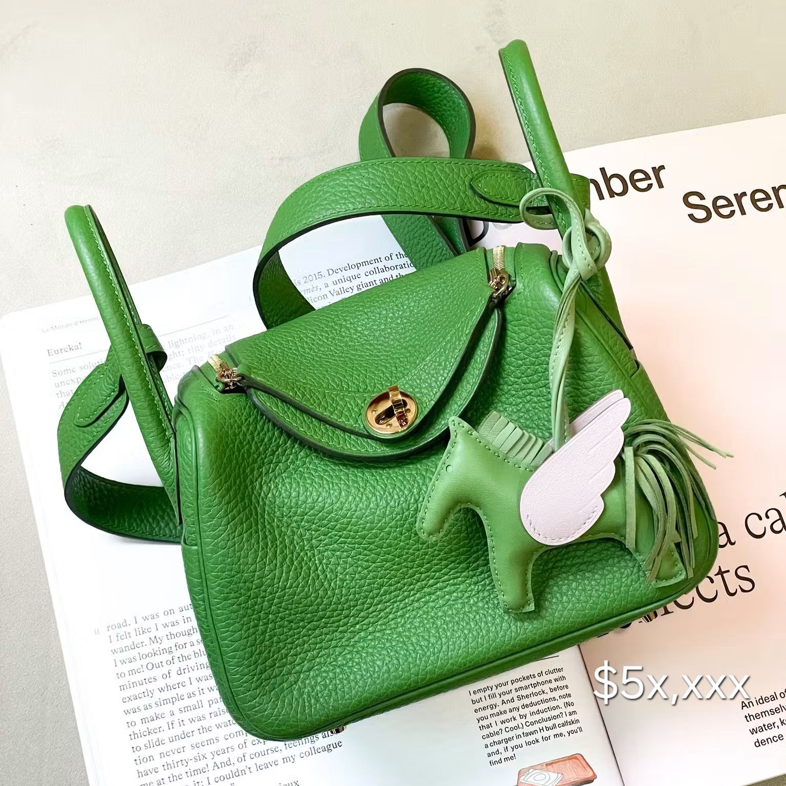 Preloved Lindy Mini TC Leather Vert Yucca GHW  HK$5x,xxx  (HK$2,000 即時落訂)